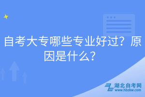 自考大專哪些專業(yè)好過？原因是什么？