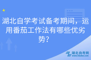 湖北自學(xué)考試備考期間，運(yùn)用番茄工作法有哪些優(yōu)劣勢(shì)？