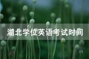 2020年湖北成人學(xué)位英語(yǔ)考試時(shí)間最新安排
