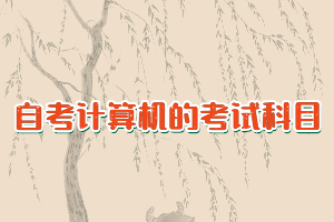 武漢自考計算機的考試科目有哪些？