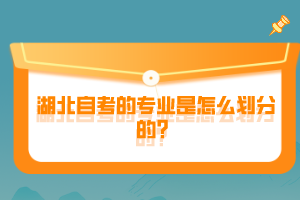 湖北自考的專業(yè)是怎么劃分的？