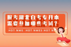 報(bào)考湖北自考專升本需要參加哪些考試？