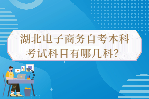 湖北電子商務(wù)自考本科考試科目有哪幾科？