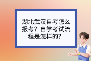 湖北武漢自考怎么報(bào)考？自學(xué)考試流程是怎樣的？