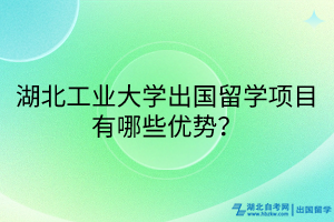 湖北工業(yè)大學(xué)出國留學(xué)項(xiàng)目有哪些優(yōu)勢？