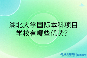 湖北大學(xué)國際本科項目學(xué)校有哪些優(yōu)勢？