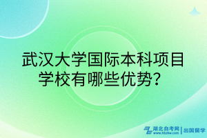 武漢大學(xué)國際本科項(xiàng)目學(xué)校有哪些優(yōu)勢？