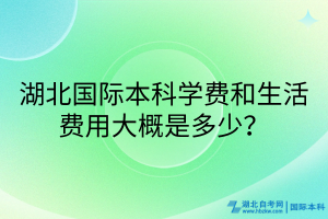 湖北國際本科學(xué)費和生活費用大概是多少？