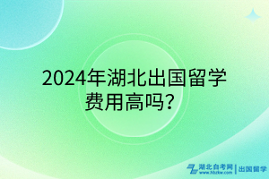 2024年湖北出國(guó)留學(xué)費(fèi)用高嗎？