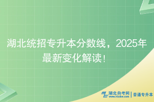 湖北統(tǒng)招專升本分數(shù)線，2025年最新變化解讀！