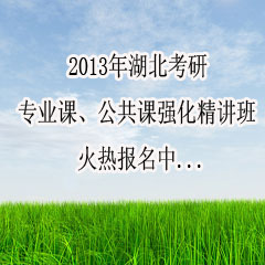 武漢考研專業(yè)課、公共課輔導(dǎo)培訓(xùn)班
