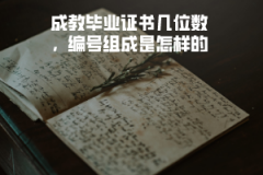華中科技大學成教畢業(yè)證書幾位數(shù)，編號組成是怎樣的