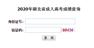 2020年湖北理工學院成人高考成績查詢入口