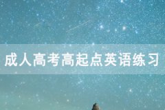 2021年湖北成人高考高起點英語練習題及答案(20)