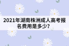 2021年湖南株洲成人高考報(bào)名費(fèi)用是多少？