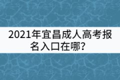 2021年宜昌成人高考報(bào)名入口在哪？