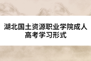 湖北國土資源職業(yè)學院成人高考學習形式