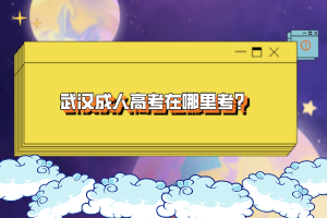 武漢成人高考在哪里考？