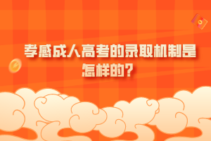孝感成人高考的錄取機(jī)制是怎樣的？
