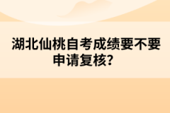 湖北仙桃自考成績要不要申請復(fù)核？