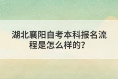 湖北襄陽自考本科報名流程是怎么樣的？