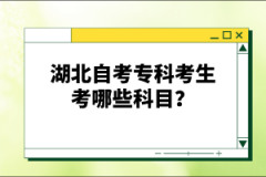 湖北自考?？瓶忌寄男┛颇?？